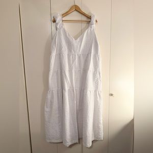 White Textured Dress